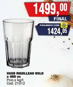 Maxiconsumo Rigolleau vaso oslo oferta