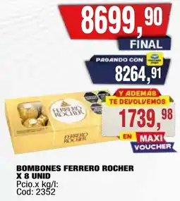 Maxiconsumo Ferrero rocher bombones oferta