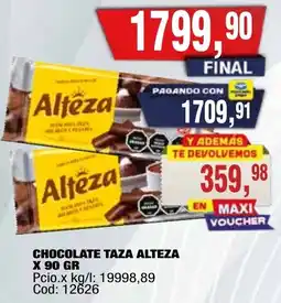 Maxiconsumo Alteza chocolate taza oferta