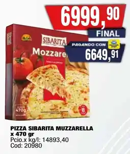 Maxiconsumo Sibarita pizza muzzarella oferta