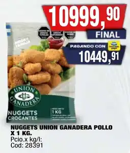 Maxiconsumo Union ganadera nuggets crocantes oferta
