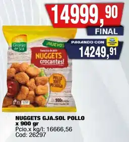 Maxiconsumo Granja del sol nuggets crocantes oferta