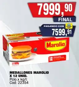 Maxiconsumo Marolio medallones oferta
