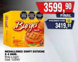 Maxiconsumo Burger medallones swift oferta