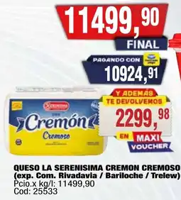 Maxiconsumo Cremón queso cremoso oferta