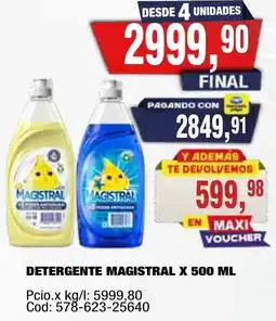 Maxiconsumo Magistral detergente oferta