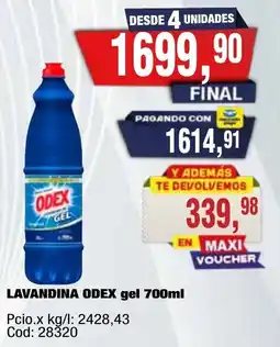Maxiconsumo Odex lavandina gel oferta