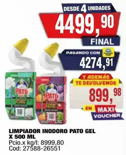Maxiconsumo Pato limpiador inodoro gel oferta