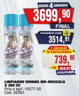 Maxiconsumo Mr Musculo limpiador vidrios oferta