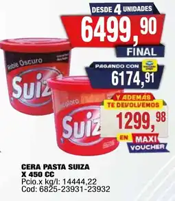 Maxiconsumo Suiz cera pasta suiza oferta