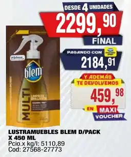 Maxiconsumo Blem lustramuebles multi oferta