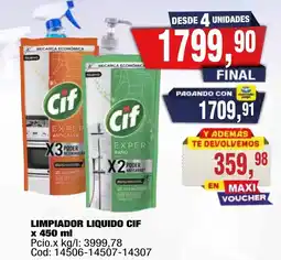 Maxiconsumo Cif limpiador liquido oferta
