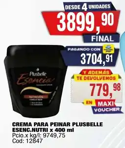 Maxiconsumo Plusbelle crema para peinar esenc.nutri oferta