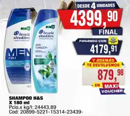 Maxiconsumo Head & shoulders shampoo oferta