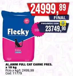 Maxiconsumo Flecky al.anim full cat carne fres. oferta