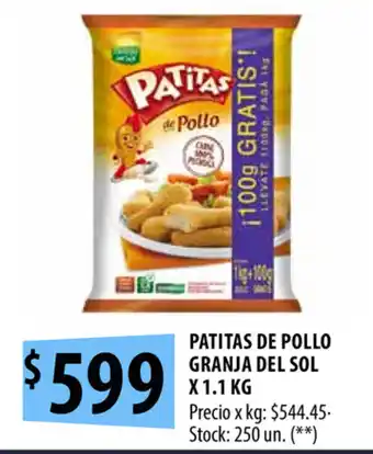 Punto Mayorista Granja del Sol Patitas de Pollo x 1.1kg oferta