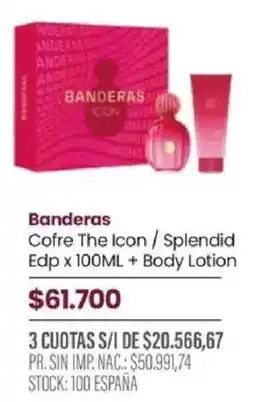 Pigmento Banderas cofre the icon / splendid edp oferta