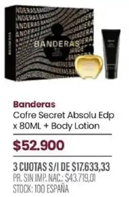 Pigmento Banderas cofre secret absolu edp oferta