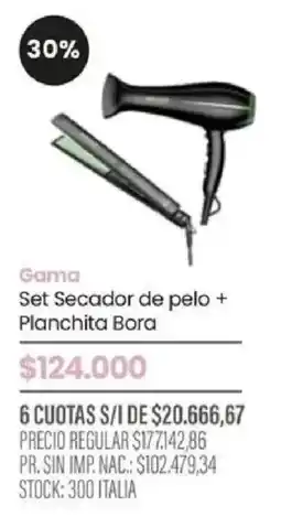 Pigmento Gama set secador de pelo + planchita bora oferta