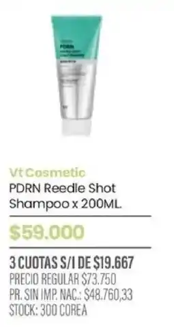 Pigmento Vt Cosmetic PDRN Reedle Shot Shampoo oferta