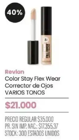 Pigmento Revlon color stay flex wear corrector de ojos varios tonos oferta