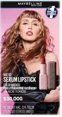 Pigmento Maybelline serum lipstick oferta