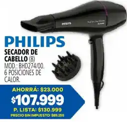 Casa del Audio Philips secador de cabello oferta