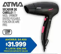 Casa del Audio Atma secador de cabello oferta