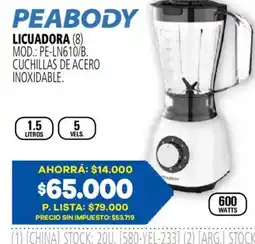 Casa del Audio Peabody licuadora oferta