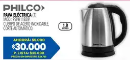 Casa del Audio Philco pava eléctrica oferta