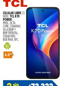 Casa del Audio Tcl celular libre oferta