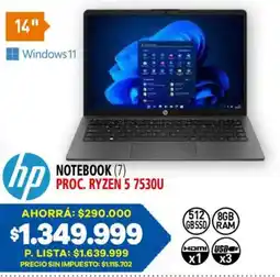 Casa del Audio Hp notebook oferta