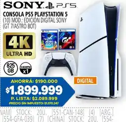 Casa del Audio Sony consola ps5 playstation 5 oferta