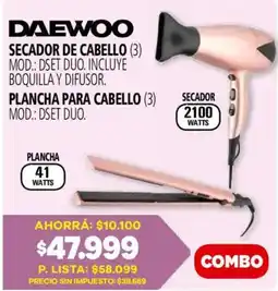 Casa del Audio Daewoo secador de cabello plancha para cabello oferta