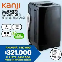 Casa del Audio Kanji lavarropas automático oferta
