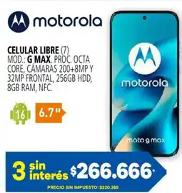 Casa del Audio Motorola celular libre oferta