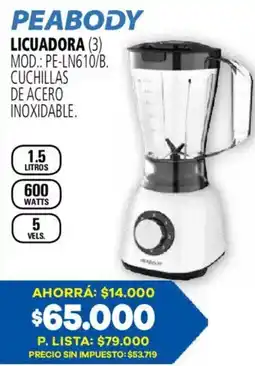 Casa del Audio Peabody licuadora oferta