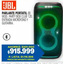 Casa del Audio Jbl parlante portatil oferta