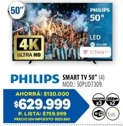 Casa del Audio Philips smart tv 50 oferta