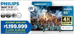 Casa del Audio Philips smart tv 65" oferta