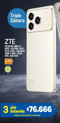 Casa del Audio Zte celular libre oferta