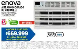 Casa del Audio Enova aire acondicionado de ventana oferta