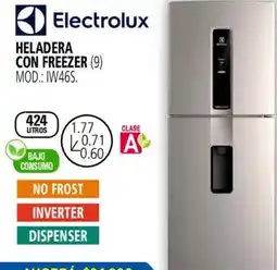 Casa del Audio Electrolux heladera con freezer oferta