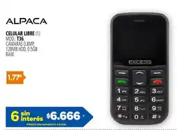 Casa del Audio Alpaca celular libre oferta