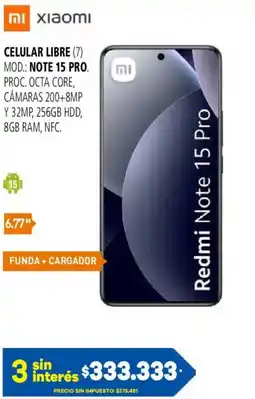 Casa del Audio Xiaomi redmi note 15 pro oferta