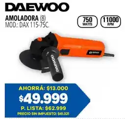 Casa del Audio Daewoo amoladora oferta
