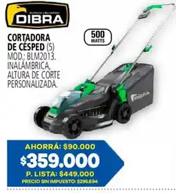 Casa del Audio Dibra cortadora de césped oferta