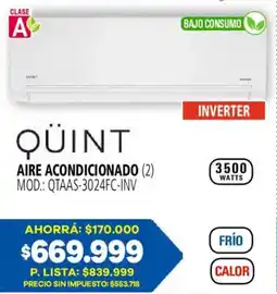 Casa del Audio Qüint aire acondicionado oferta