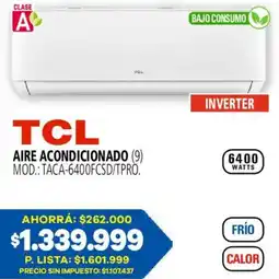 Casa del Audio Tcl aire acondicionado oferta