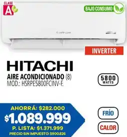 Casa del Audio Hitachi aire acondicionado oferta